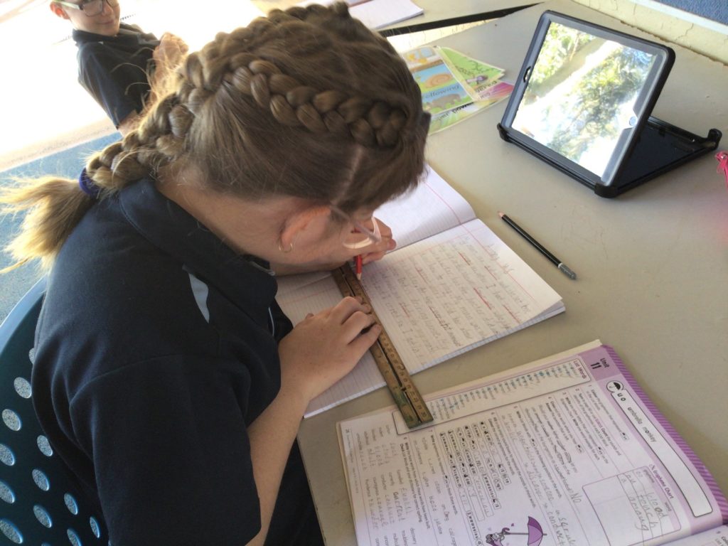 The Year 4/5/6 students have been working extremely hard in maths class.